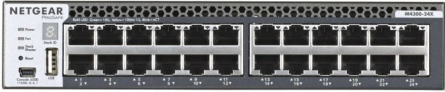 Switch Netgear XSM4324CS, L3, 24x10Gb, 4xSFP+, rack, gri