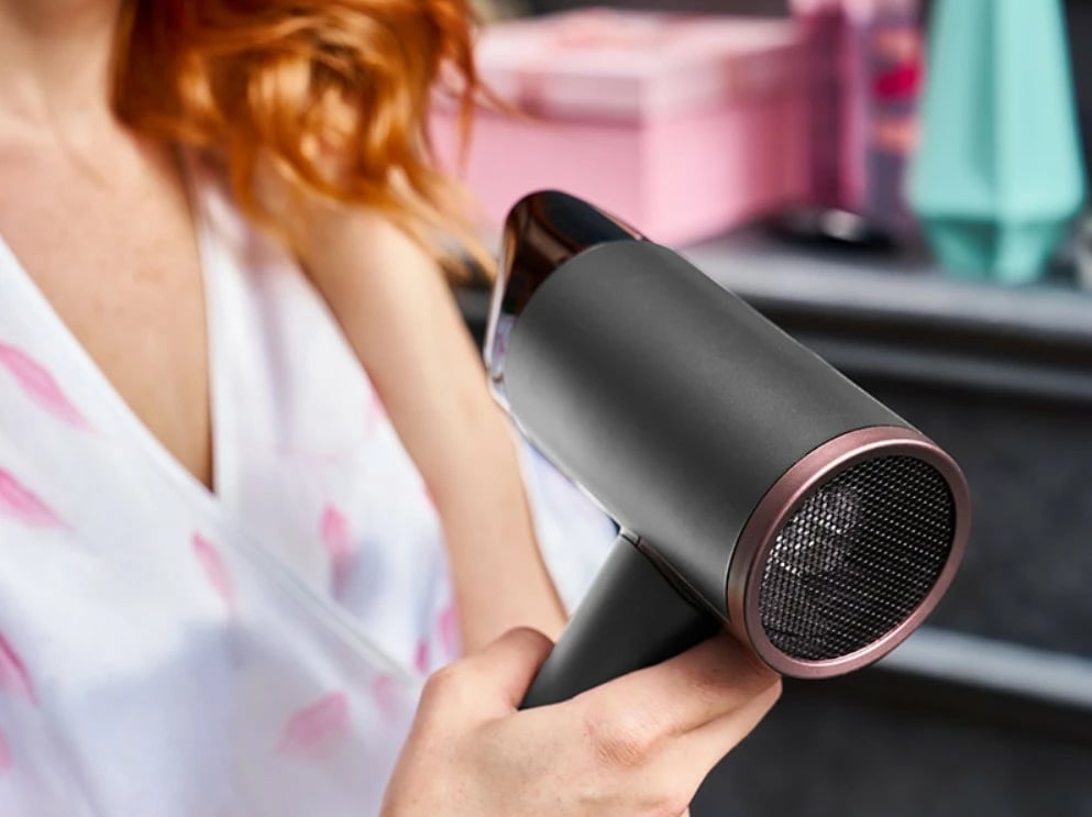 Tharëse flokësh, Lafe, LAFSUS47459, 1800-2200 W, 3 nivele nxehtësie, jonizim, turbo dhe cool shot, me koncentrator, grafit/rozë