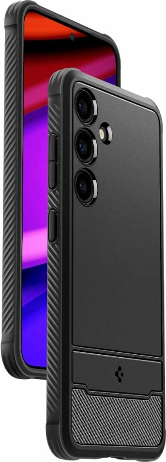 Mbështjellës Spigen Rugged Armor për Samsung Galaxy S24, Matte Black