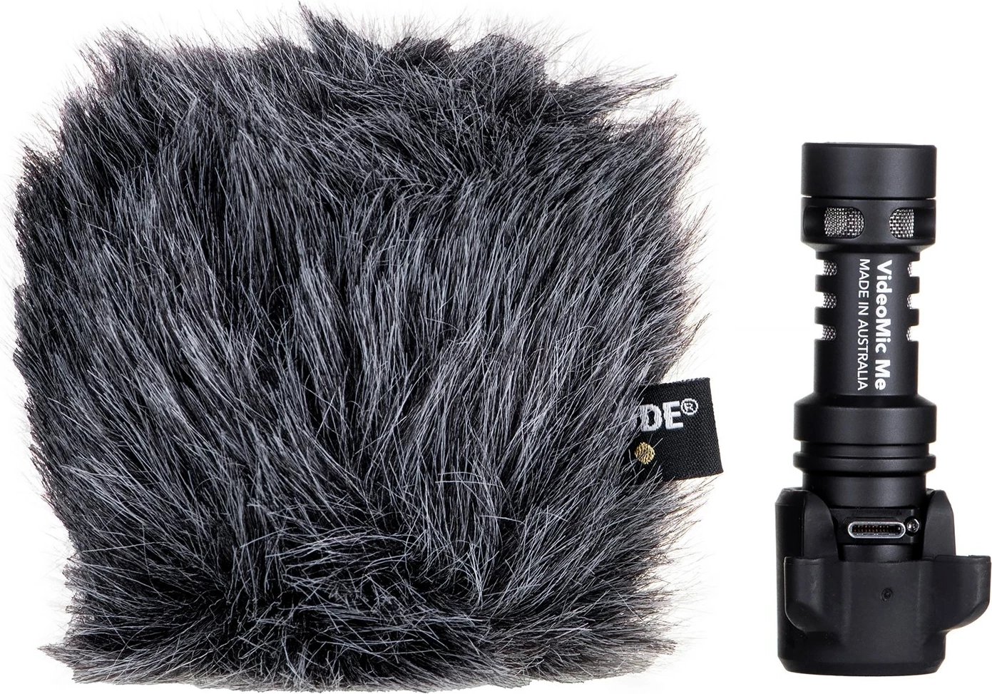 Mikrofon tabletash RODE VideoMic Me-C, USB Type-C, Alumini, i zi