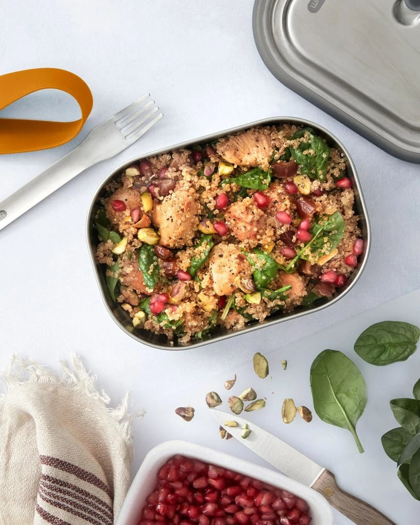 Kuti ushqimi BLACK+BLUM BAM-SS-L010, 1L, çelik inox, drejtkëndëshe, Olive