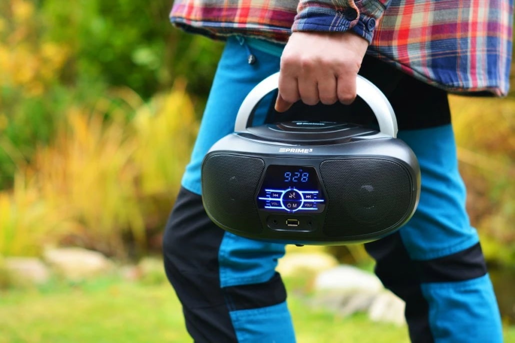 Boombox PRIME3 ABB11BT NANO, Bluetooth, FM, USB, i zi/argjendtë