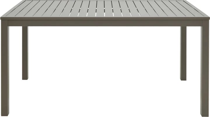 Set tavolinë me karrige për terasë Kliton-Azelie, ngjyrë shampanjë, 150x80x74cm, 7 copë