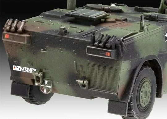 Model plastik Revell Spähwagen Fennek 1:72, 90 pjesë, kamuflazh Model plastik Revell Spähwagen Fennek 1:72, 90 pjesë, kamuflazh