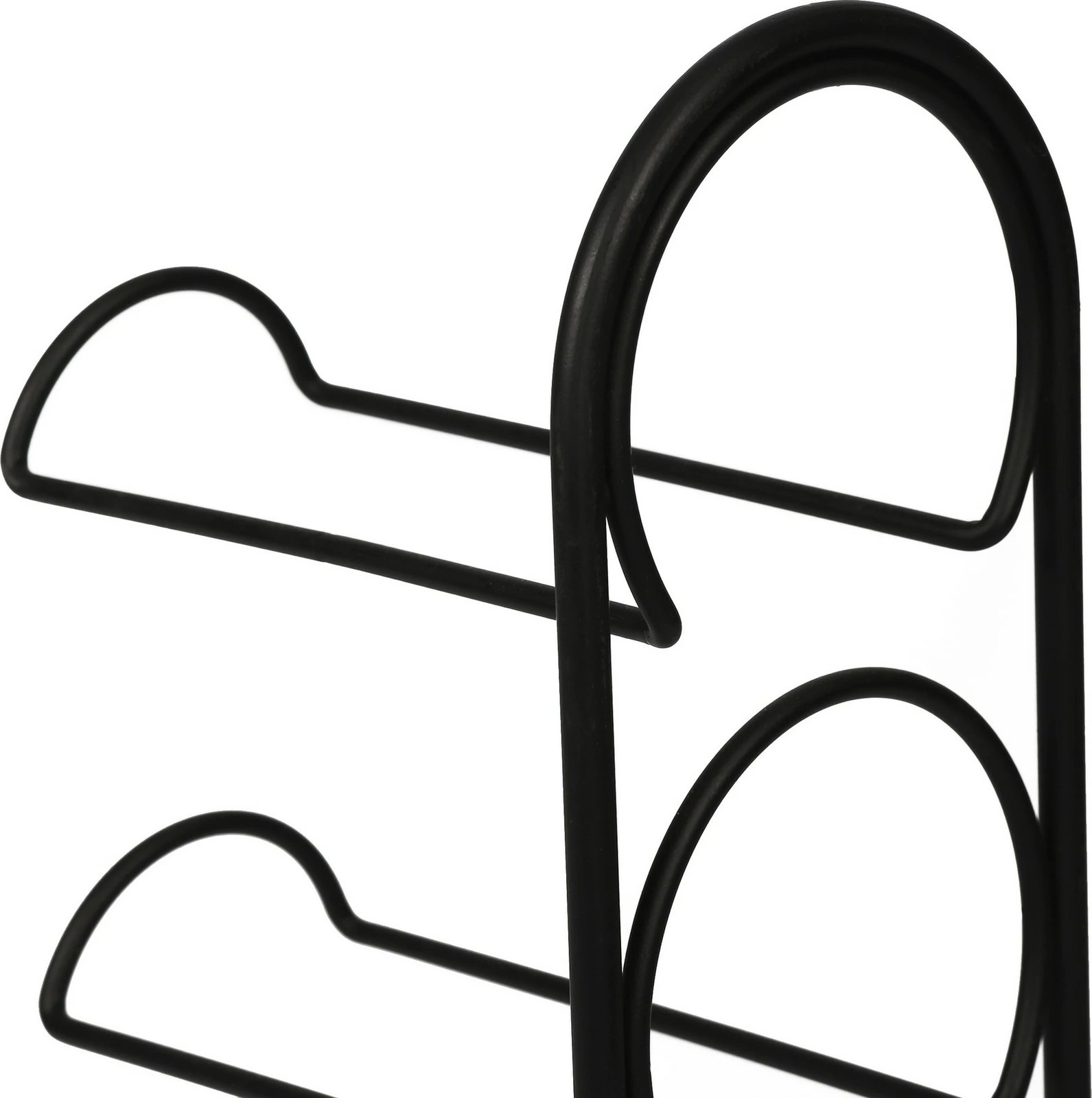 Mbajtës për shishe vere, metal i zi, Hanah Home, Hope