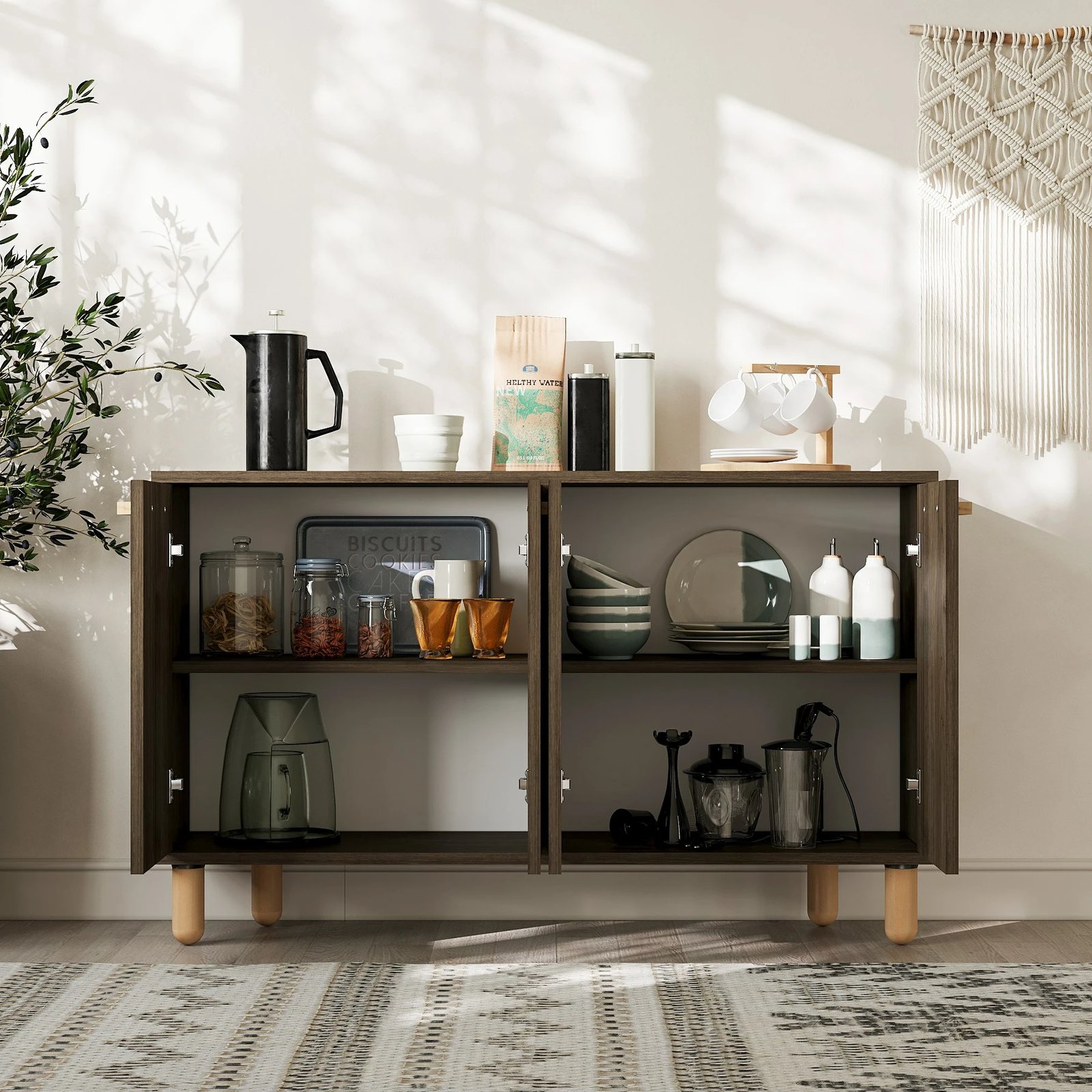 Konsol Skye Decor, Venedik, ngjyrë arre