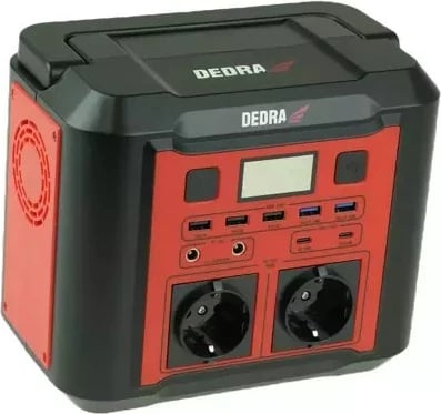 Stacion portativ energjie DEDRA DEZS0300, 20000 mAh, 500 W, Kuq