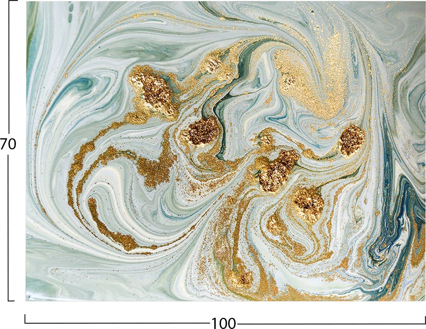 Pikturë muri GOBI, kanavacë e printuar, 100x3x70cm