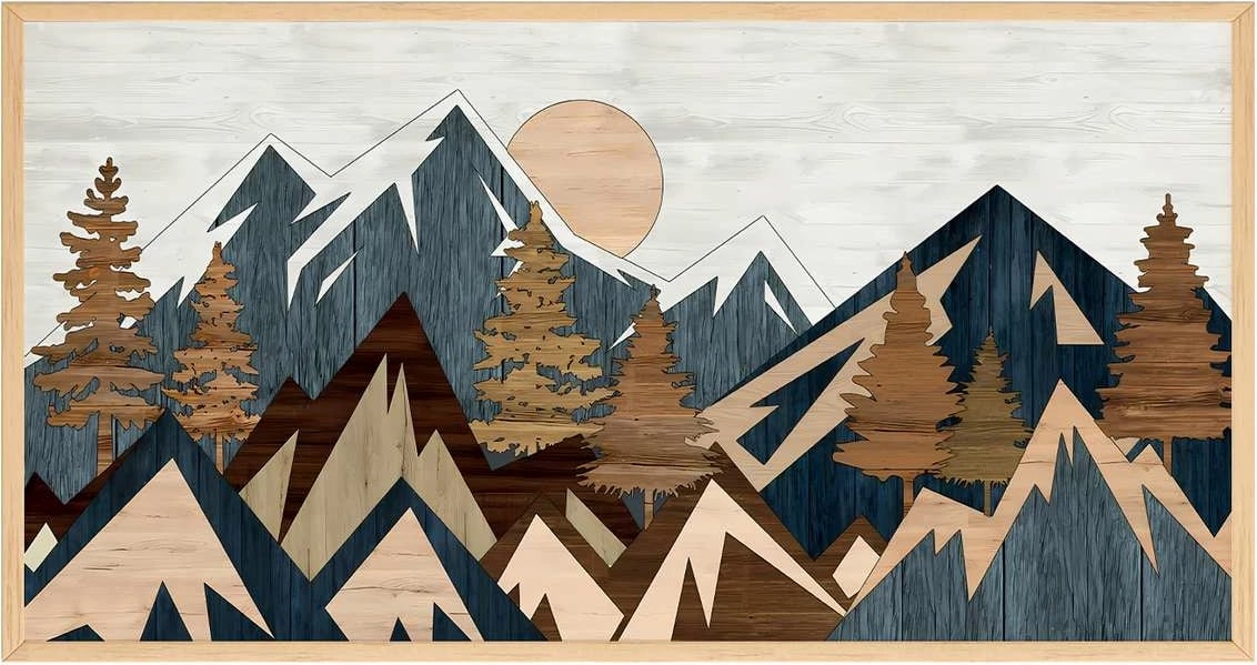 Pikturë dekorative me kornizë, Wallity, Artsmdfyty8-3370, shumëngjyrëshe, 33x70cm