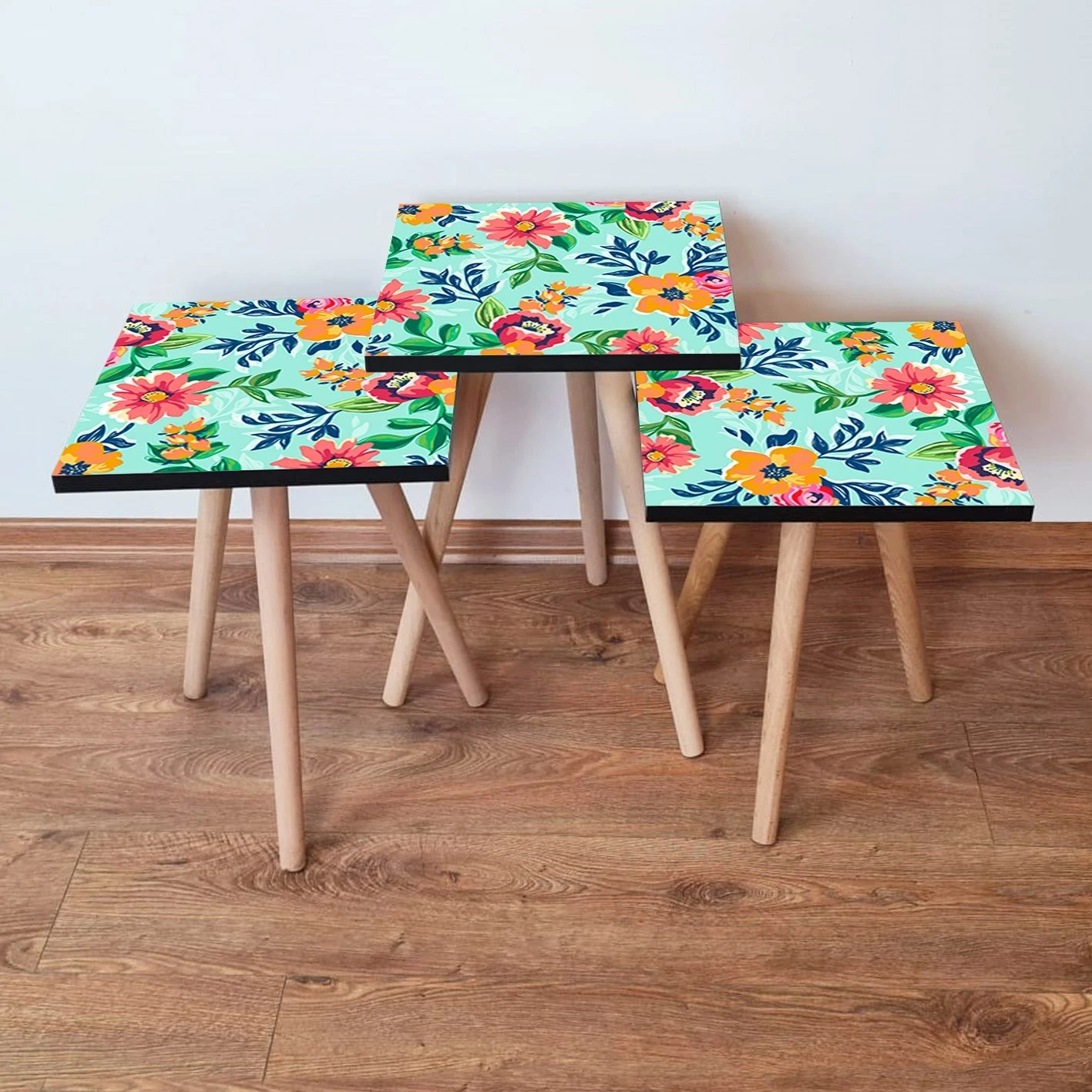 Set tavolinash të mbivendosura, 3 copë, Skye Decor, shumëngjyrëshe, 3Shp196