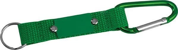 Mbajtëse çelësash MACMA me karabinë dhe rrip, Jeshile