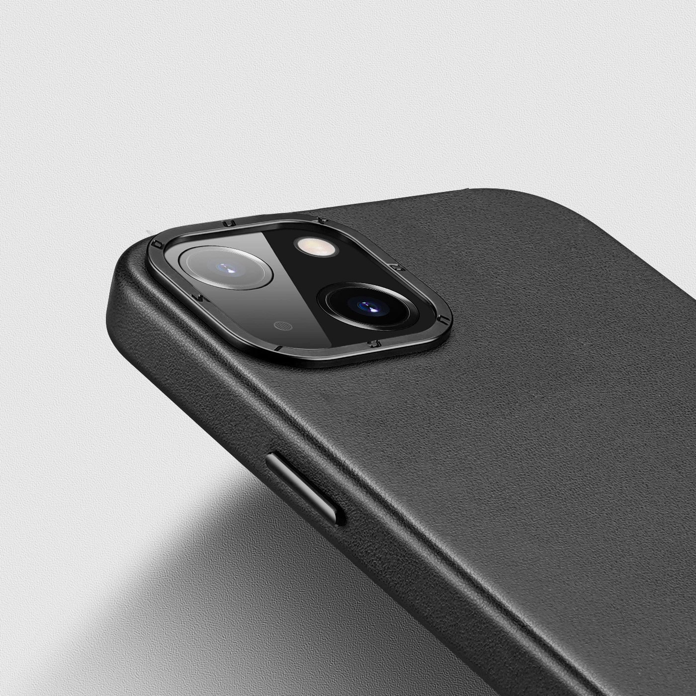 Mbështjellës Dux Ducis Grit për iPhone 14 Plus, lëkurë ekologjike, MagSafe, zi