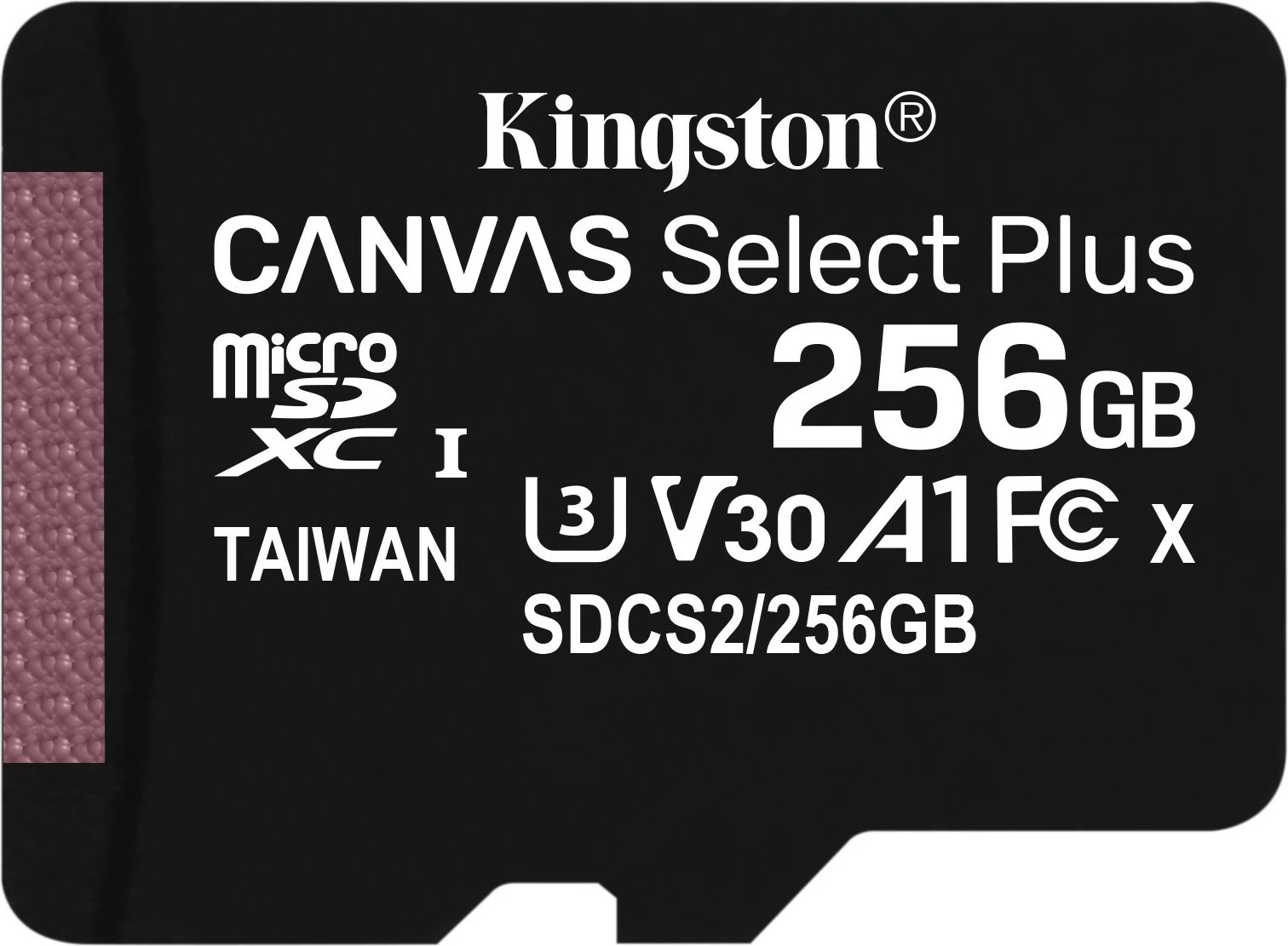 Kartelë MicroSDXC Kingston 256GB Canvas Select Plus, 100 MB/s, e zezë