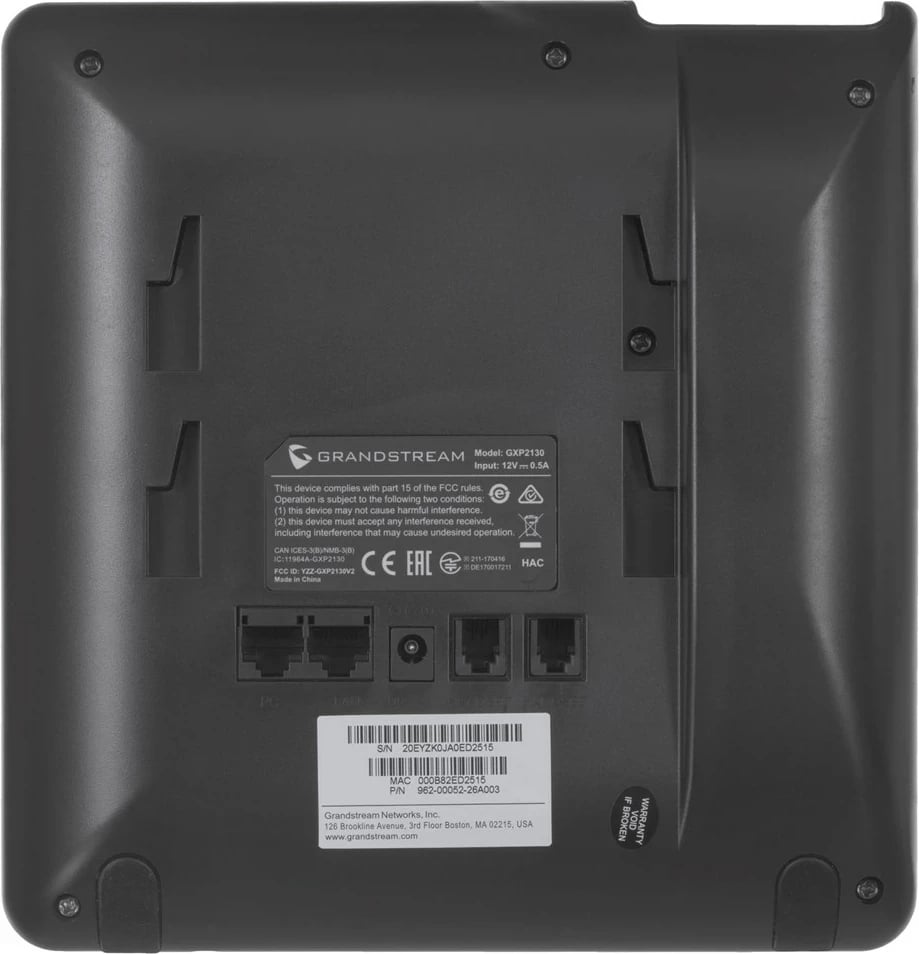 Telefon IP Grandstream GXP2130, 3 linja, TFT, i zi