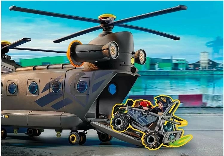 Set helikopter shpëtimi Playmobil City Action 71149 me drita e zë, 117 pjesë