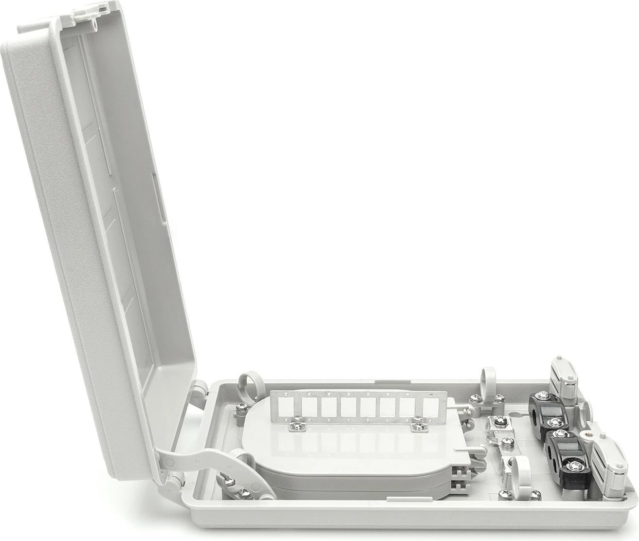 Kuti shpërndarëse fibra optike Digitus, 8x SC SX, 160x300x43mm, gri