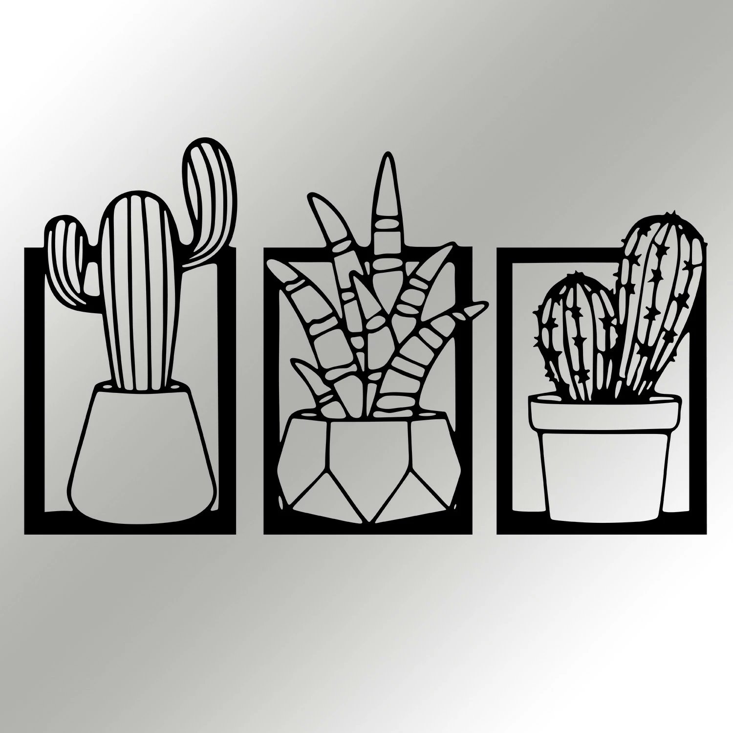 Aksesor dekorativ metalik për mur Wallity, Nazen, ngjyrë e zezë, 49x29cm