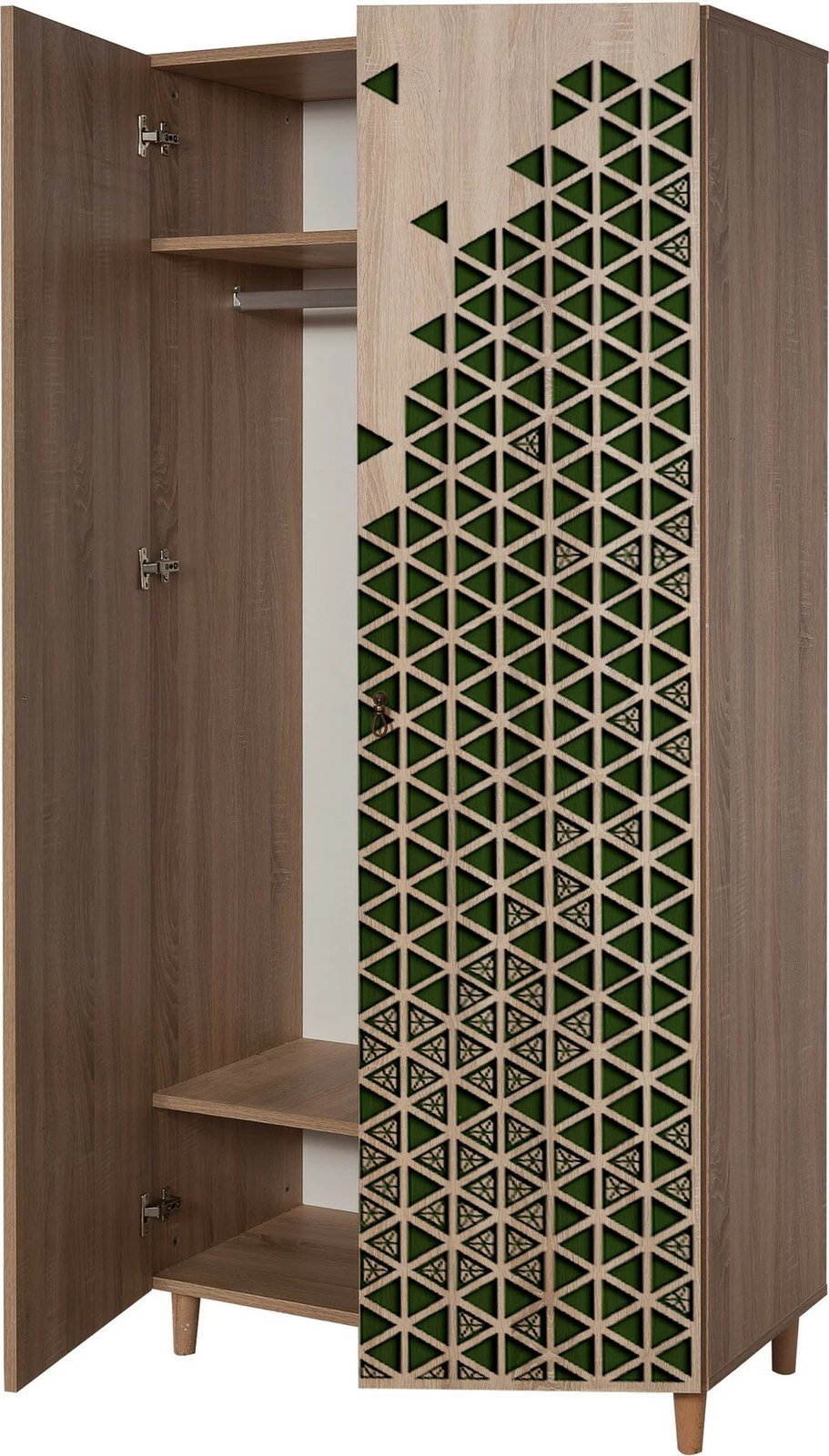 Dollap Skye Decor, stil modern, ngjyrë lisi Sonoma, 90x192x52cm