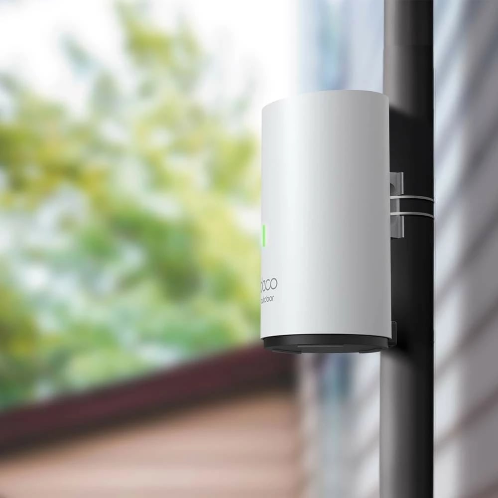 Mesh WiFi sistem TP-Link Deco X50-Outdoor, AX3000, Wi-Fi 6, i bardhë, për jashtë dhe brenda
