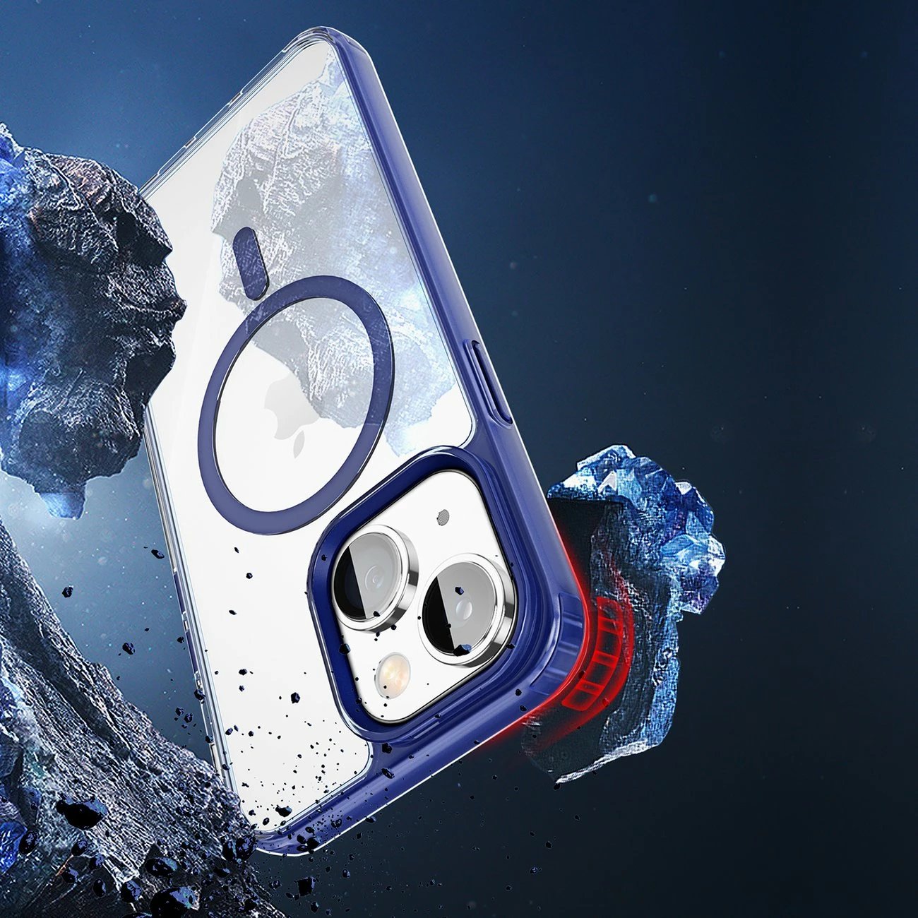 Mbështjellës Dux Ducis Clin2 për iPhone 14 Plus, MagSafe, Kaltër