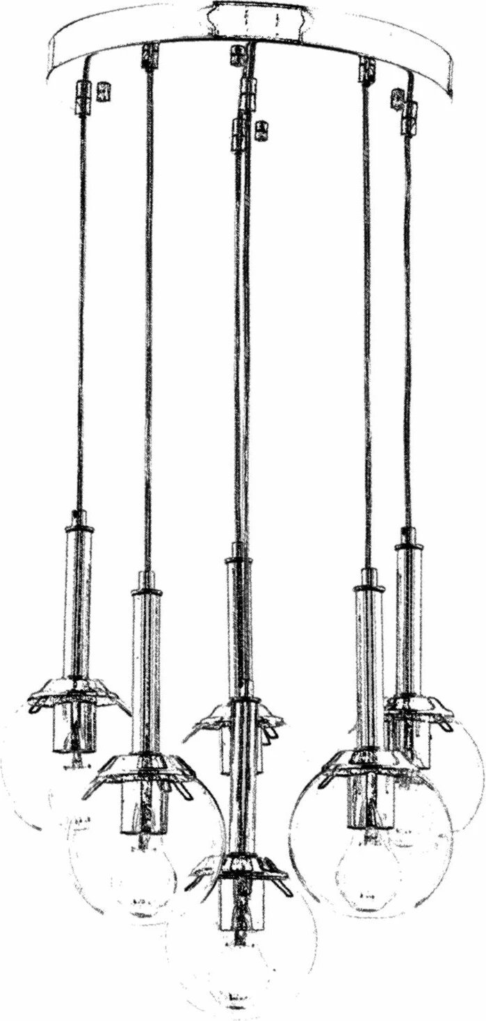 Llambadar Opviq, krom, AV-1781-6KT