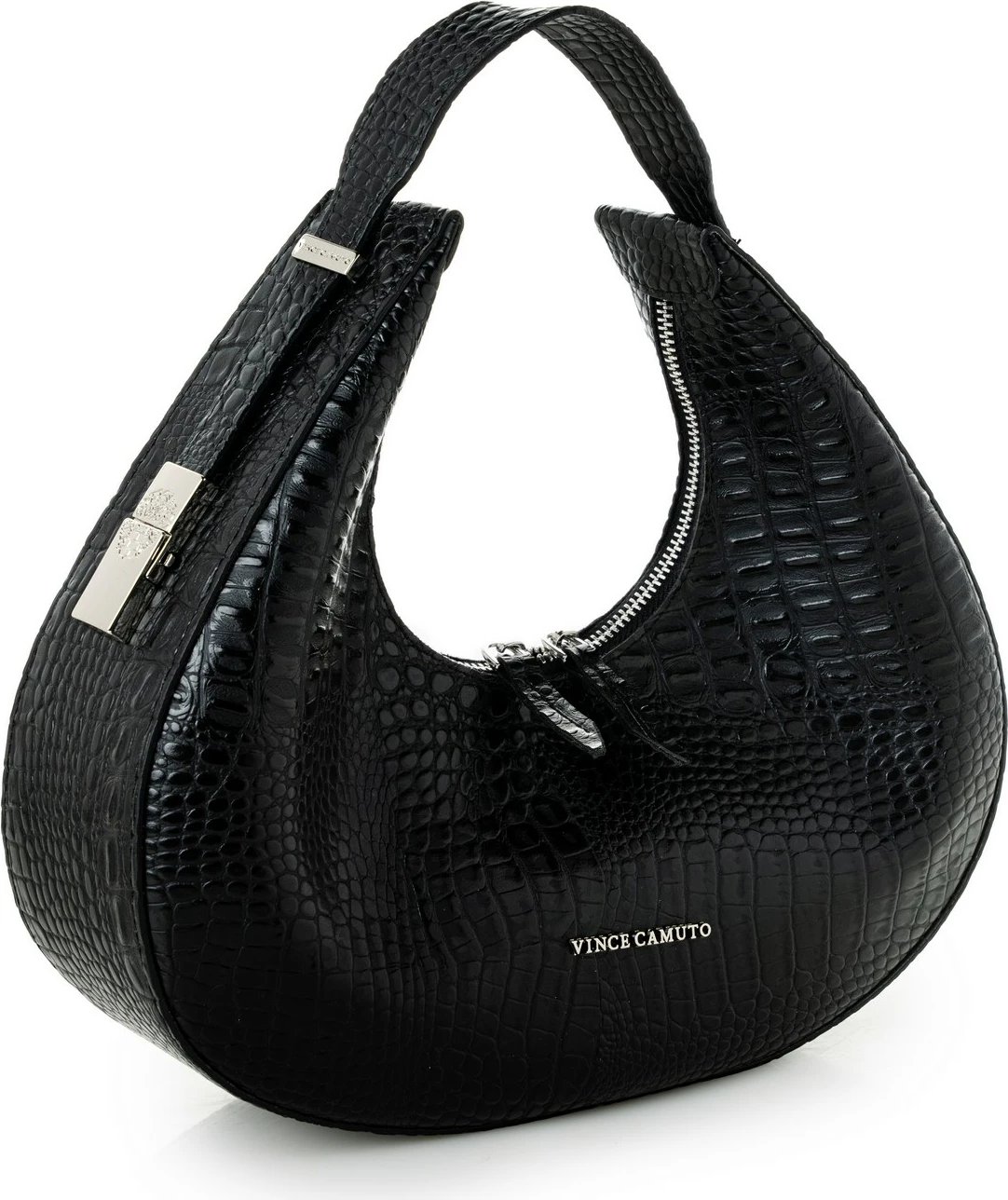 Çantë krahu Vince Camuto Riviera, krokodil e zezë