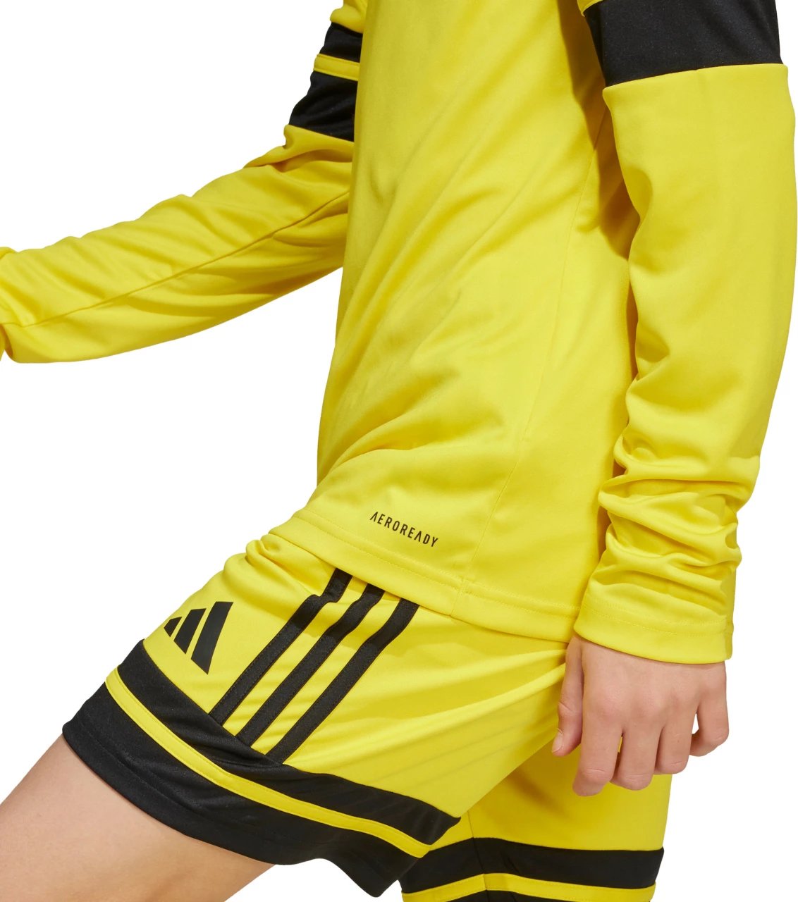 Maicë me mëngë të gjata për fëmijë adidas, e verdhë