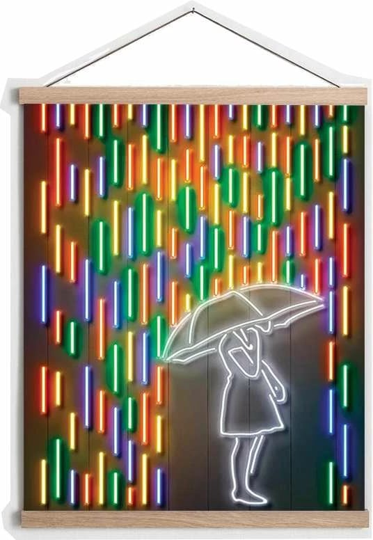 Pikturë dekorative me kornizë, shumëngjyrëshe, Wallity, MRG54, 50x70cm