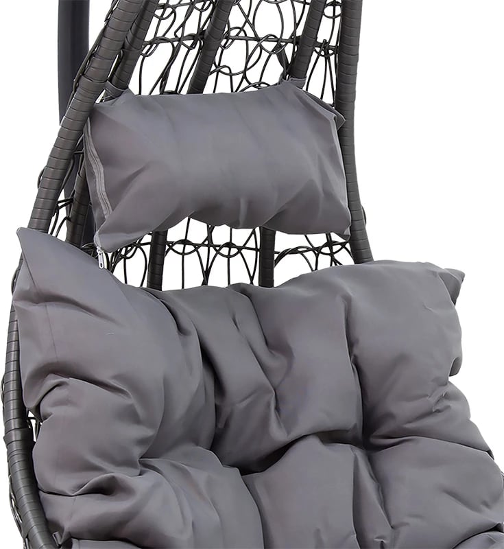 Karrige varëse për kopsht, ngjyrë gri, 103x83x200 cm