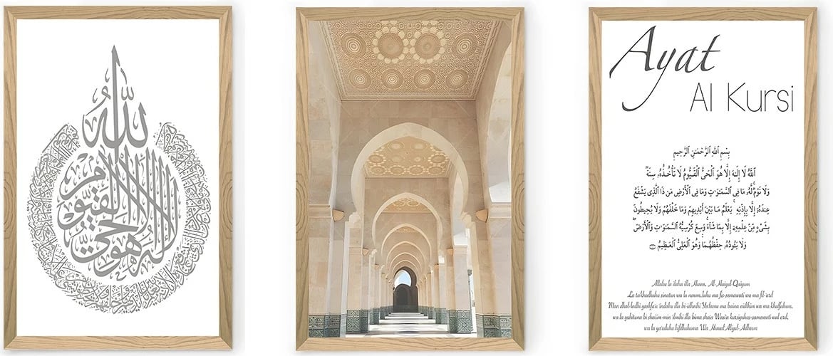 Set pikturash dekorative (3 copë), Wallity, Artsycllct5