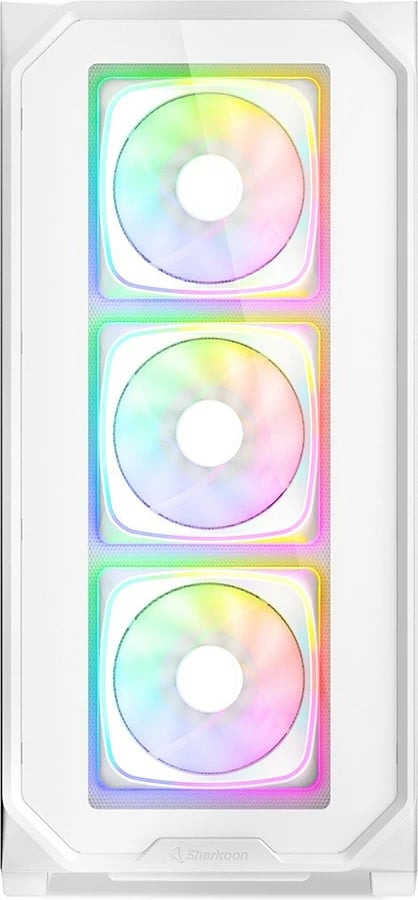 Kasë SHARKOON AK5G RGB, Midi Tower, bardhë, xham i temperuar, RGB
