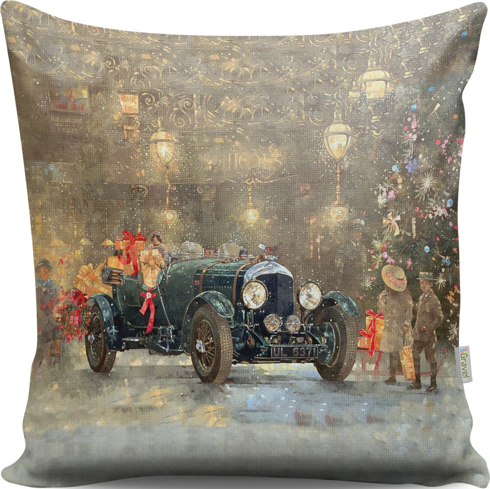 Jastëk dekorativ Aberto Design, A13030, shumëngjyrësh, 43x43cm