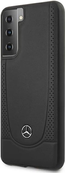 Mbështjellës Mercedes MEHCS21MARMBK Urban Line për Samsung Galaxy S21+, lëkurë, zi