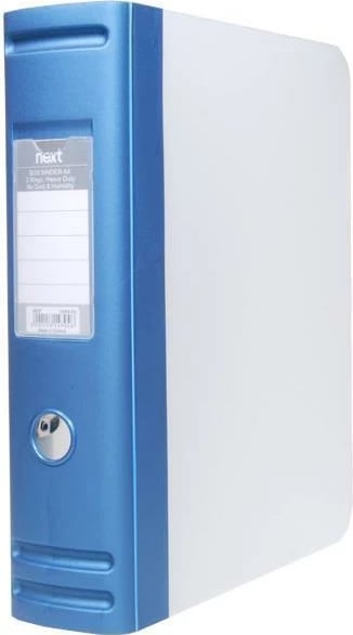 Dosje me unaza NEXT, PP, A4, H32x28x7.5cm, blu metalike