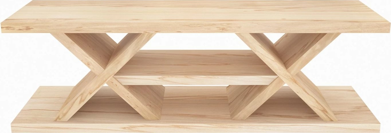 Komodë TV Skye Decor, masiv, ngjyrë lisi