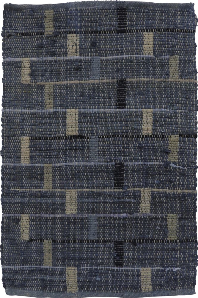 Qilim Box, pambuk, blu-bezhë, 60x90cm