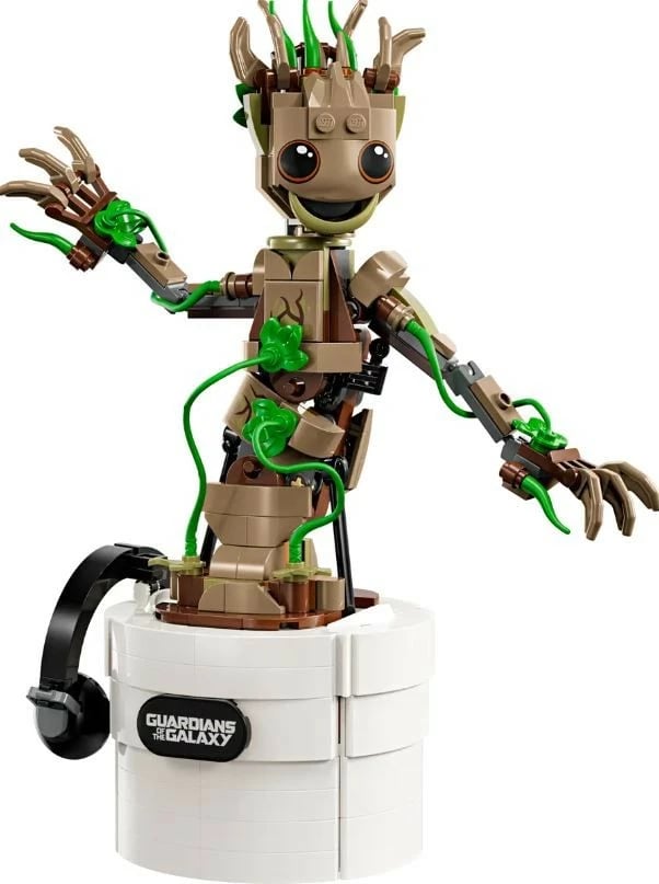 Set LEGO Marvel Dancing Groot 76297, 459 pjesë, për fëmijë 10+, plastikë