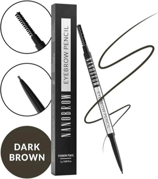 Laps për vetulla Nanobrow Eyebrow Pencil Dark Brown 1g