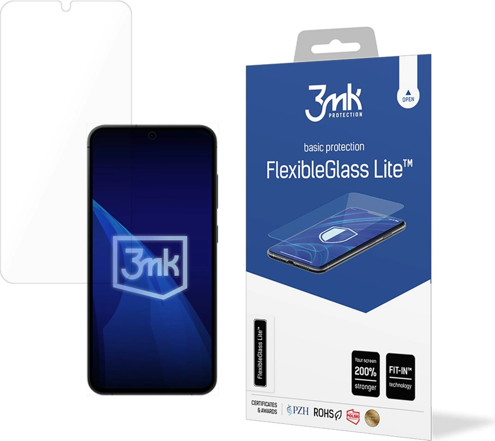 Mbështjellës xhami hibrid 3mk Protection FlexibleGlass Lite për Samsung Galaxy S25