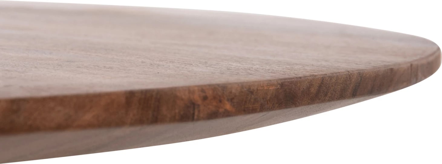 Tavolinë rrumbullake ngrënieje GROOT, dru akacie natyrale, D120x79cm