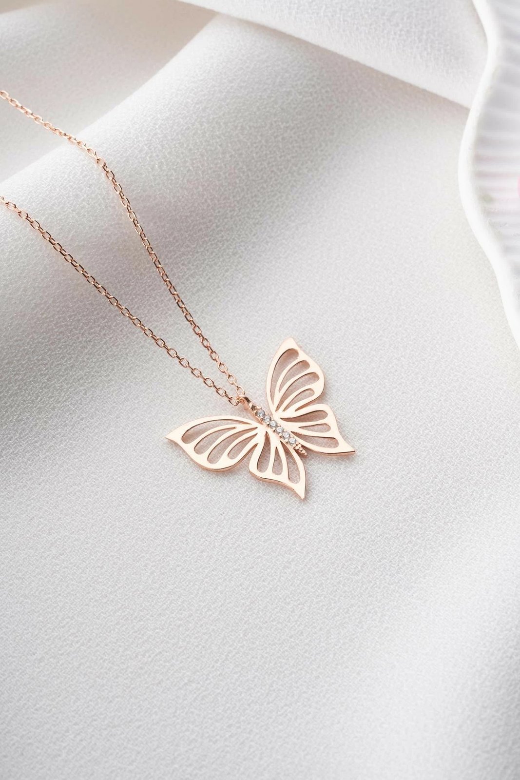 Varëse argjendi e hollë, ngjyrë rozë, flutur, Jumeon, NRZ999604