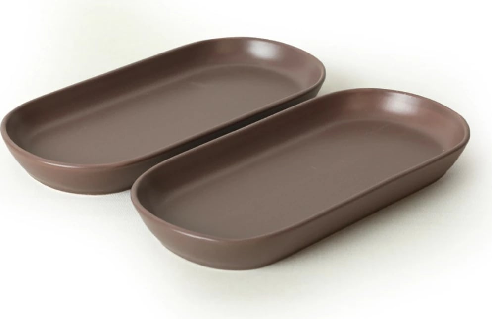 Set pjatash servirëse (2 copë), Hermia Concept, taupe, ST080102F958A000000MAKYK00 Set pjatash servirëse (2 copë), Hermia Concept, taupe, ST080102F958A000000MAKYK00