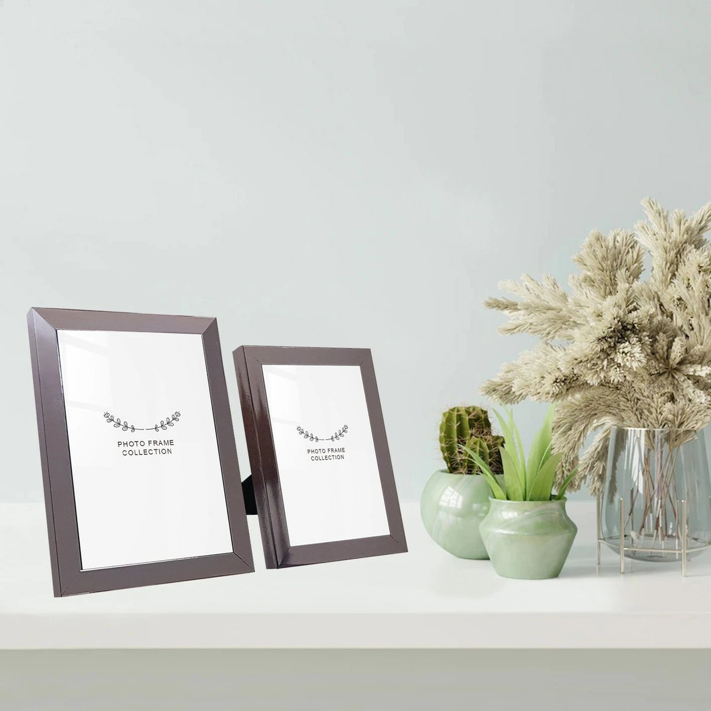 Set kornizash për foto, ngjyrë argjendi, 2 copë, 13x18cm & 15x21cm, Evila Originals, 2IGFC1028_1318-1521