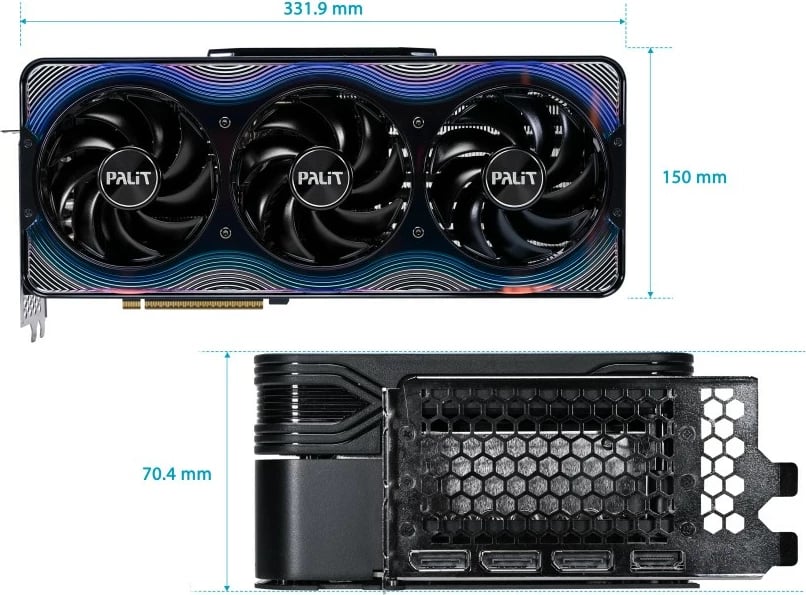 Kartelë grafike Palit GeForce RTX 5090 GameRock, 32 GB GDDR7, 512-bit