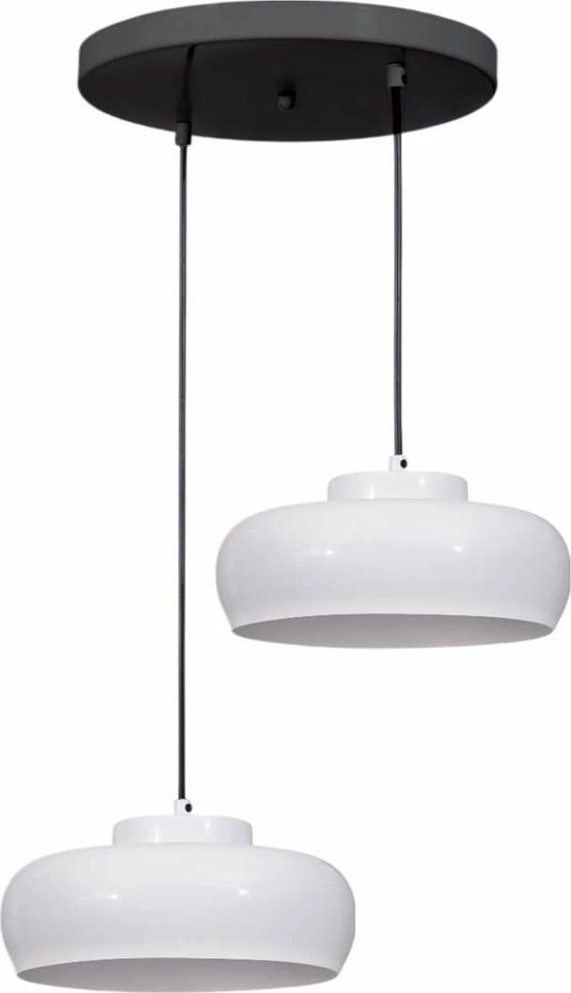 Llambë tavani Opviq, 9031-2, metalike, e bardhë dhe e zezë Llambë tavani Opviq, 9031-2, metalike, e bardhë dhe e zezë