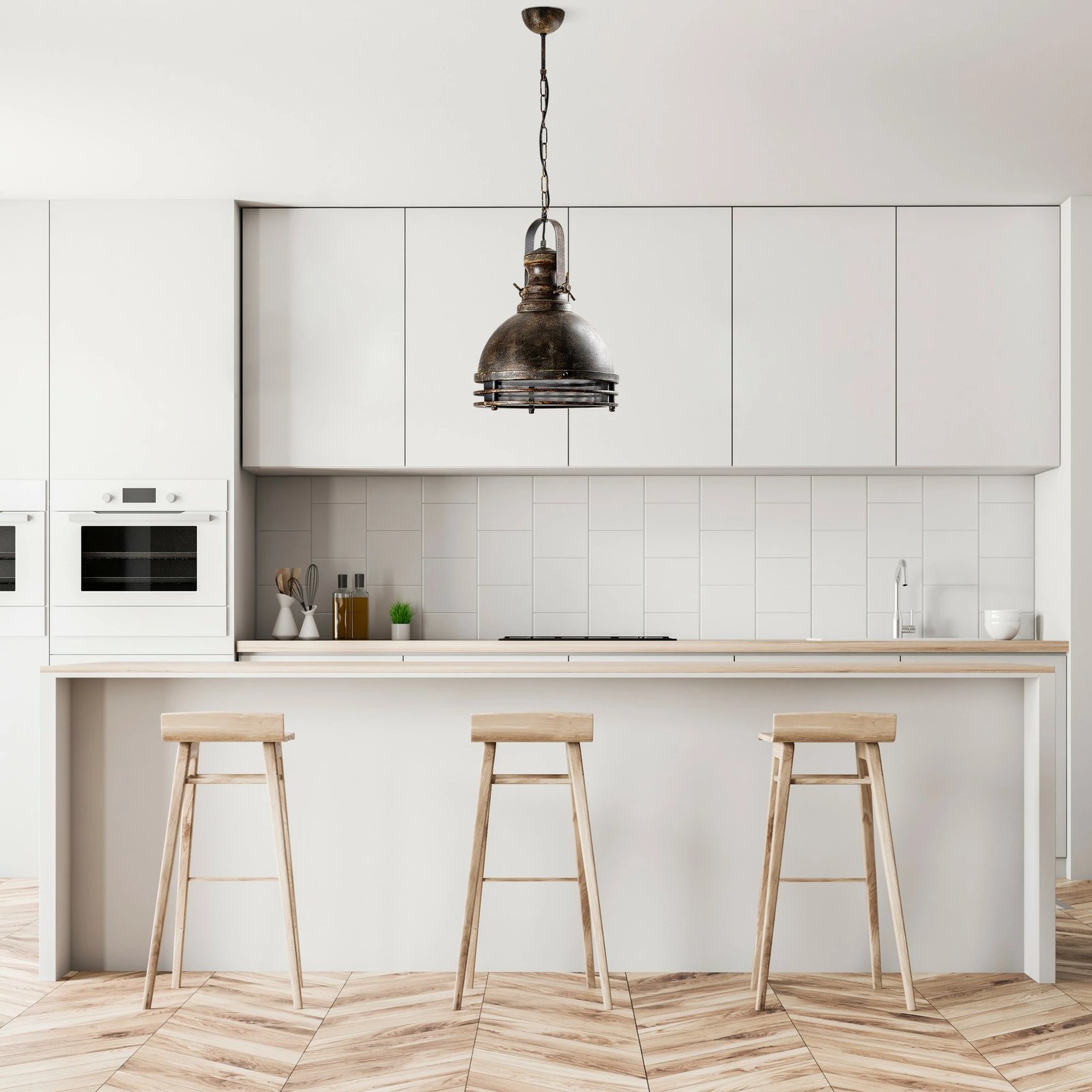 Llambë tavani Opviq, SAGLAM-3762-RETRO, ngjyrë antike, trup metalik