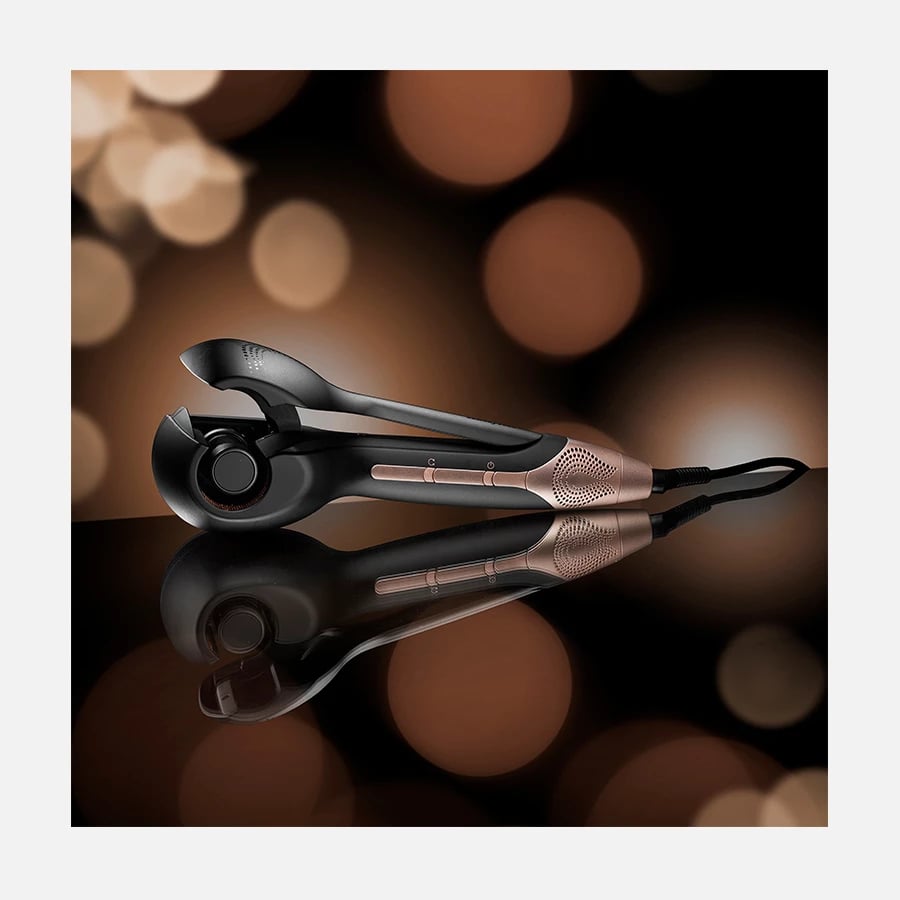 Ondulues flokësh automatik, BaByliss Wave Secret Air C1900E, 3 temperatura 180–230°C, motor dixhital, dhomë qeramike, ftohje me ajër, e zezë/rozë-aratë