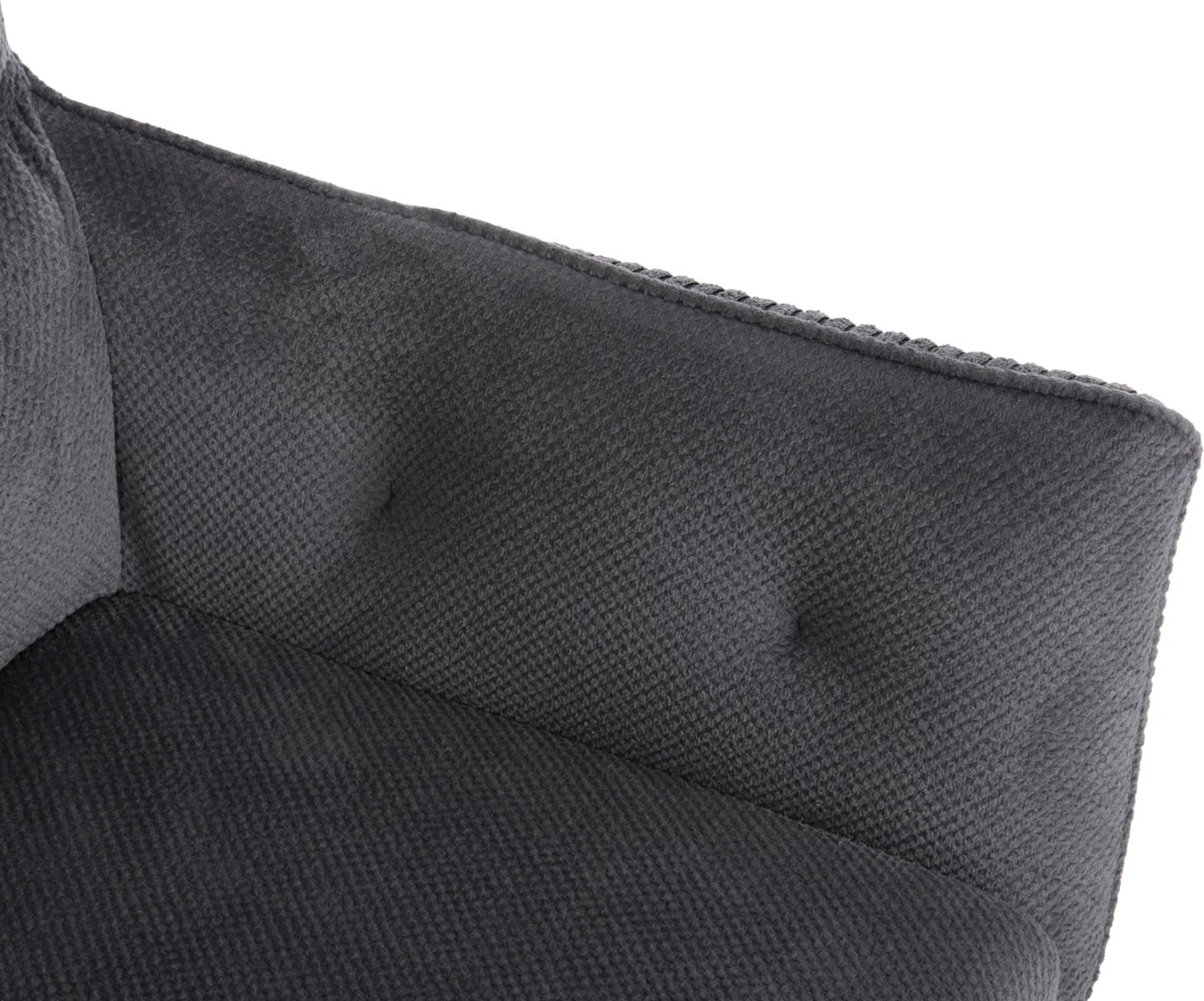 Karrige ngrënieje me krahë QUILL FH9843.03, pëlhurë gri, këmbë druri ahu, 61x57,5x91H cm., set prej 2 copë