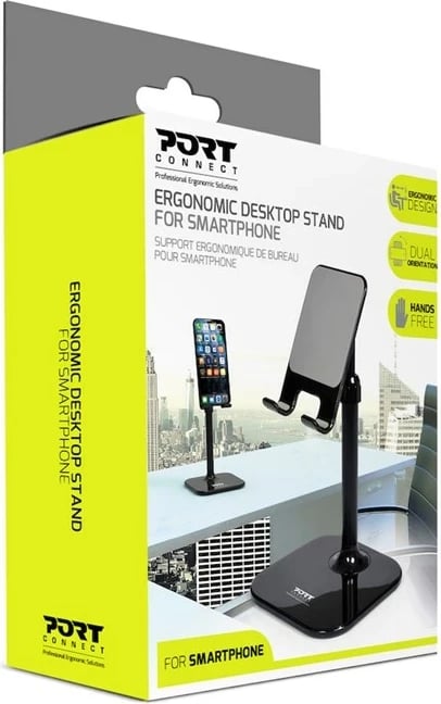Mbajtës Port Designs 901106 për celular, i zi