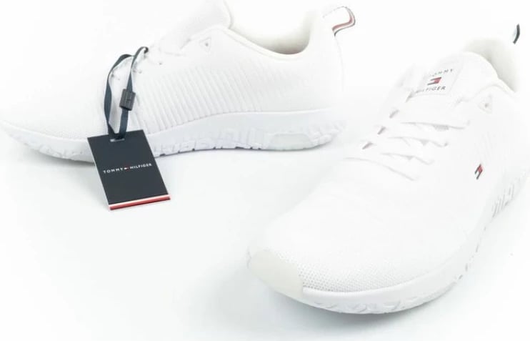 Këpucë për meshkuj Tommy Hilfiger, të bardha